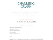 Tablet Screenshot of charmingquark.de